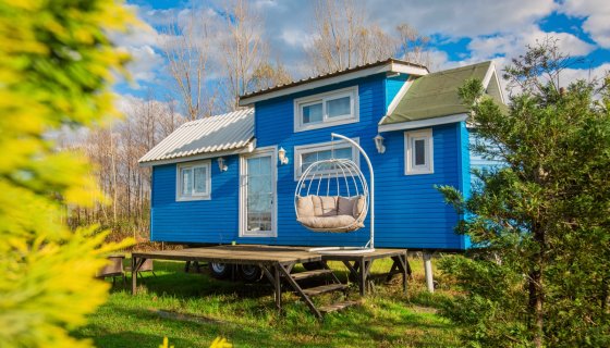  Klasik Tiny House Mavi